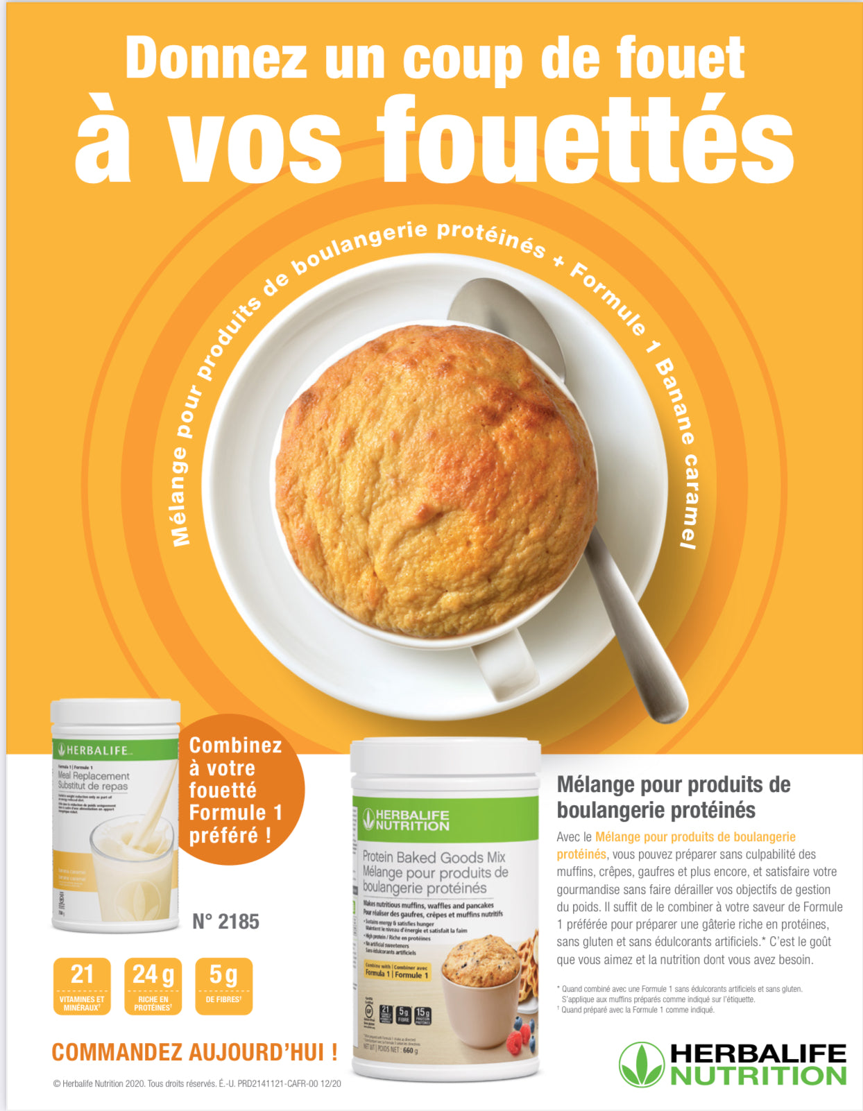 Mélange pour produits de boulangerie protéinés
Donne un coup de pouce protéique à tes produits de boulangerie.