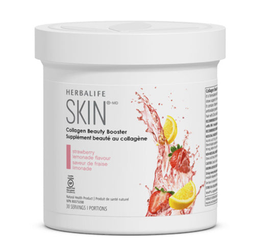 Supplément beauté au collagène Herbalife SKIN®-MD Cette boisson multivitaminée permet de maintenir une apparence saine de la peau, des cheveux et des ongles.