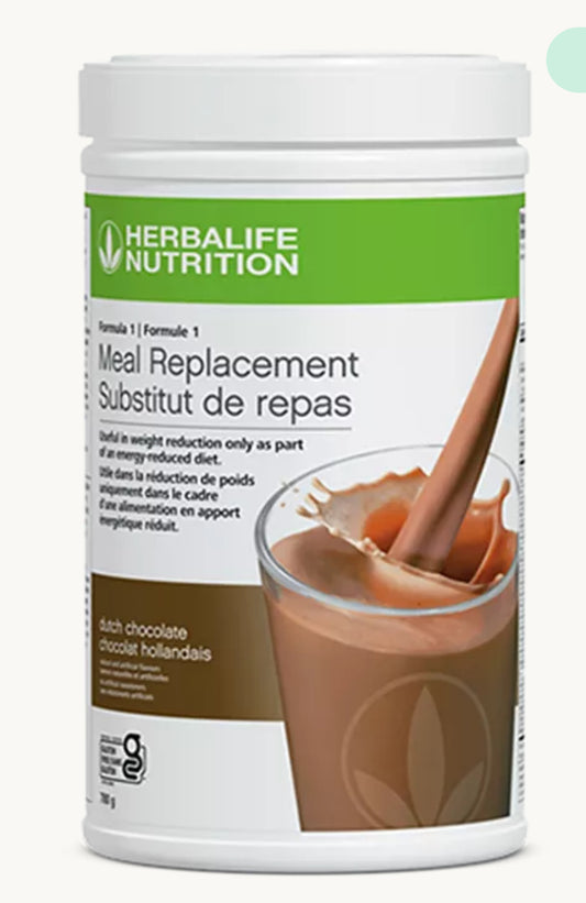 Substitut de repas Formule 1 chocolat hollandais. Un substitut de repas délicieux et riche en nutriments